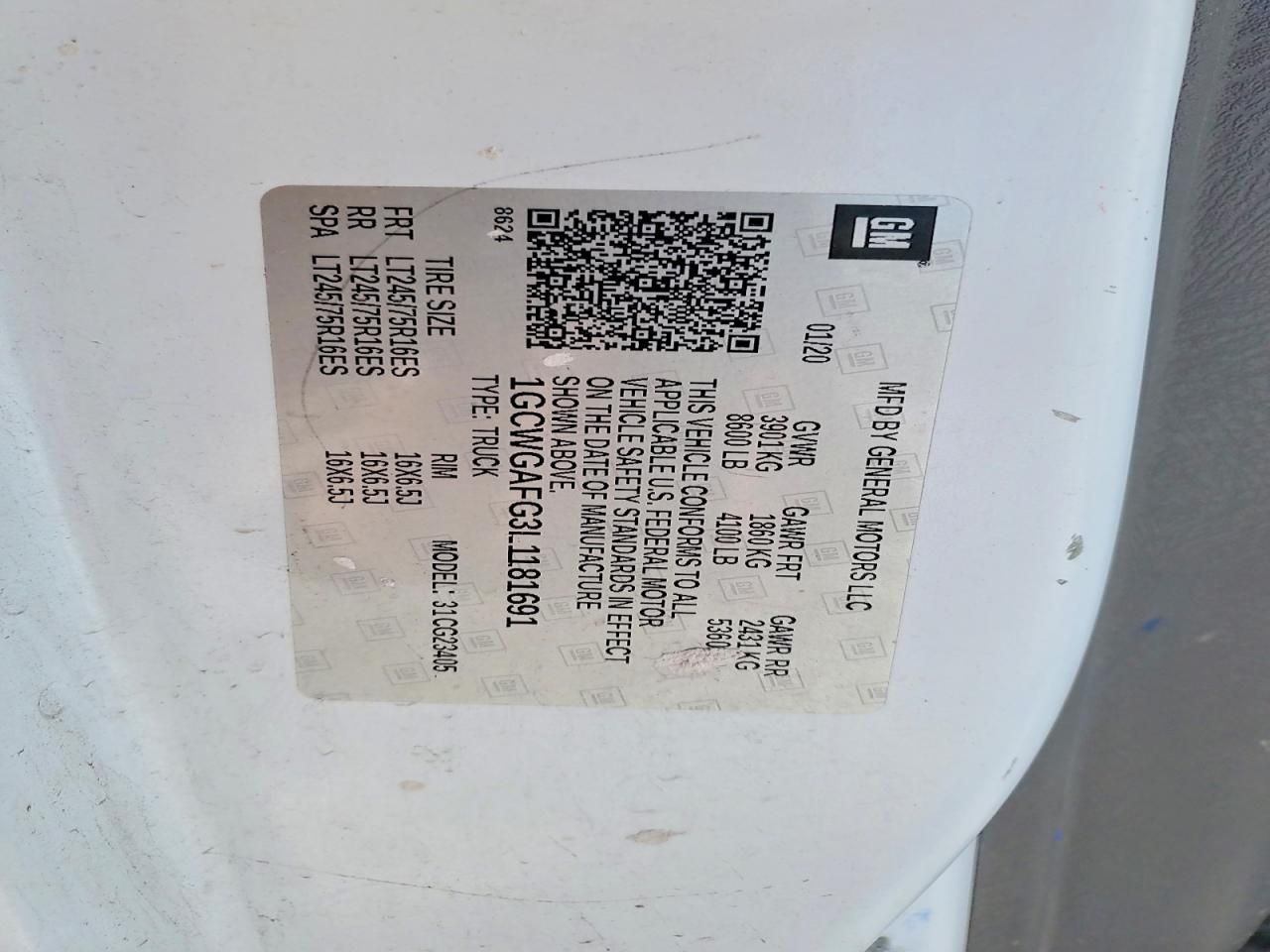 2020 Chevrolet Express G2500