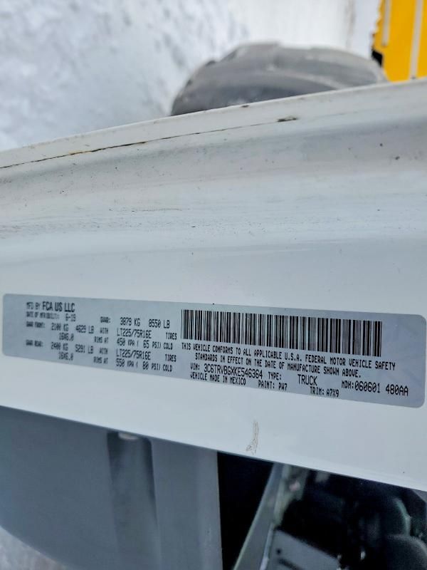 2019 Dodge RAM Promaster 1500 Utility / Service Van