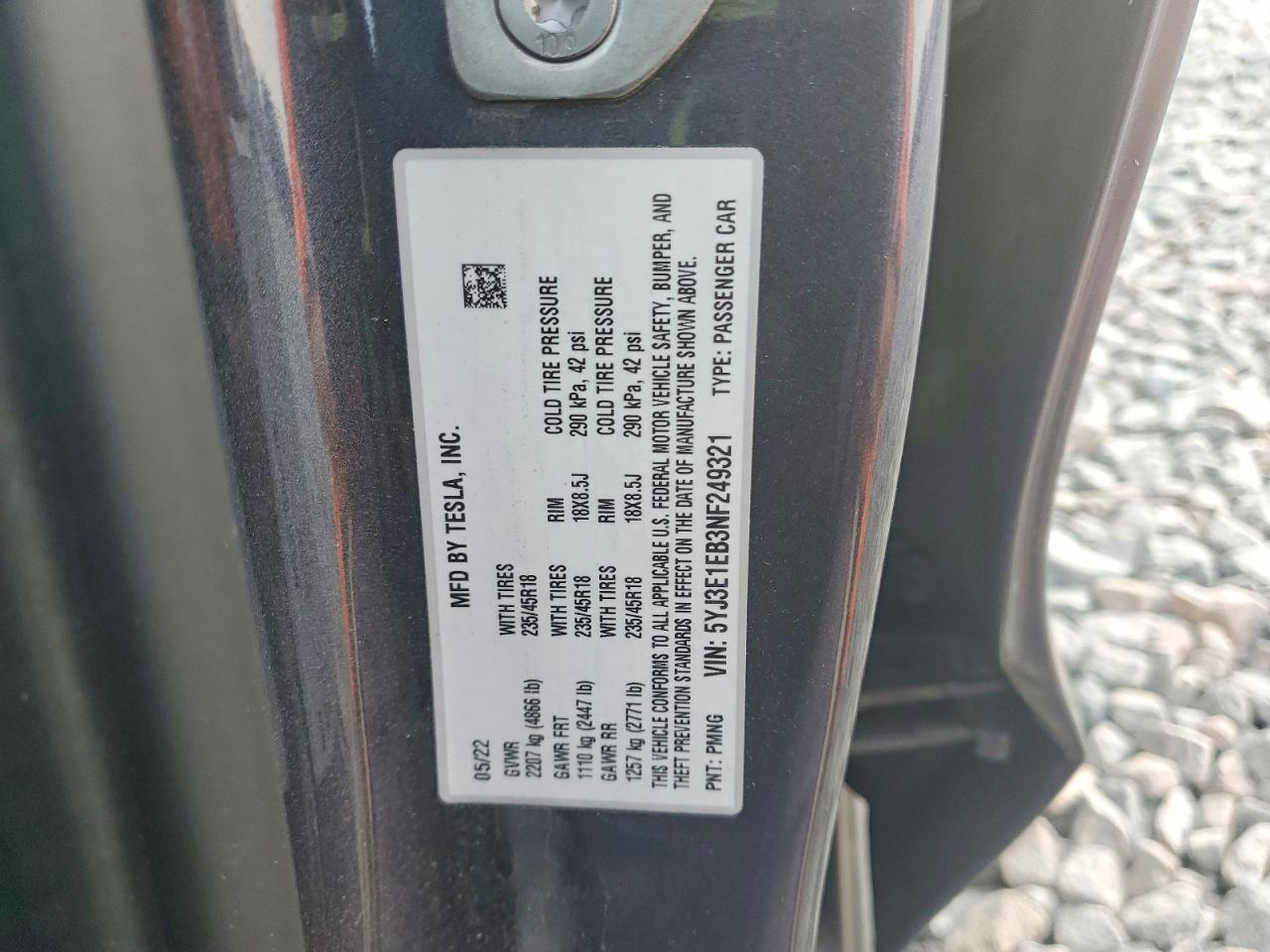 2022 Tesla Model 3
