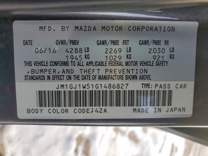 2016 Mazda 6 Grand Touring