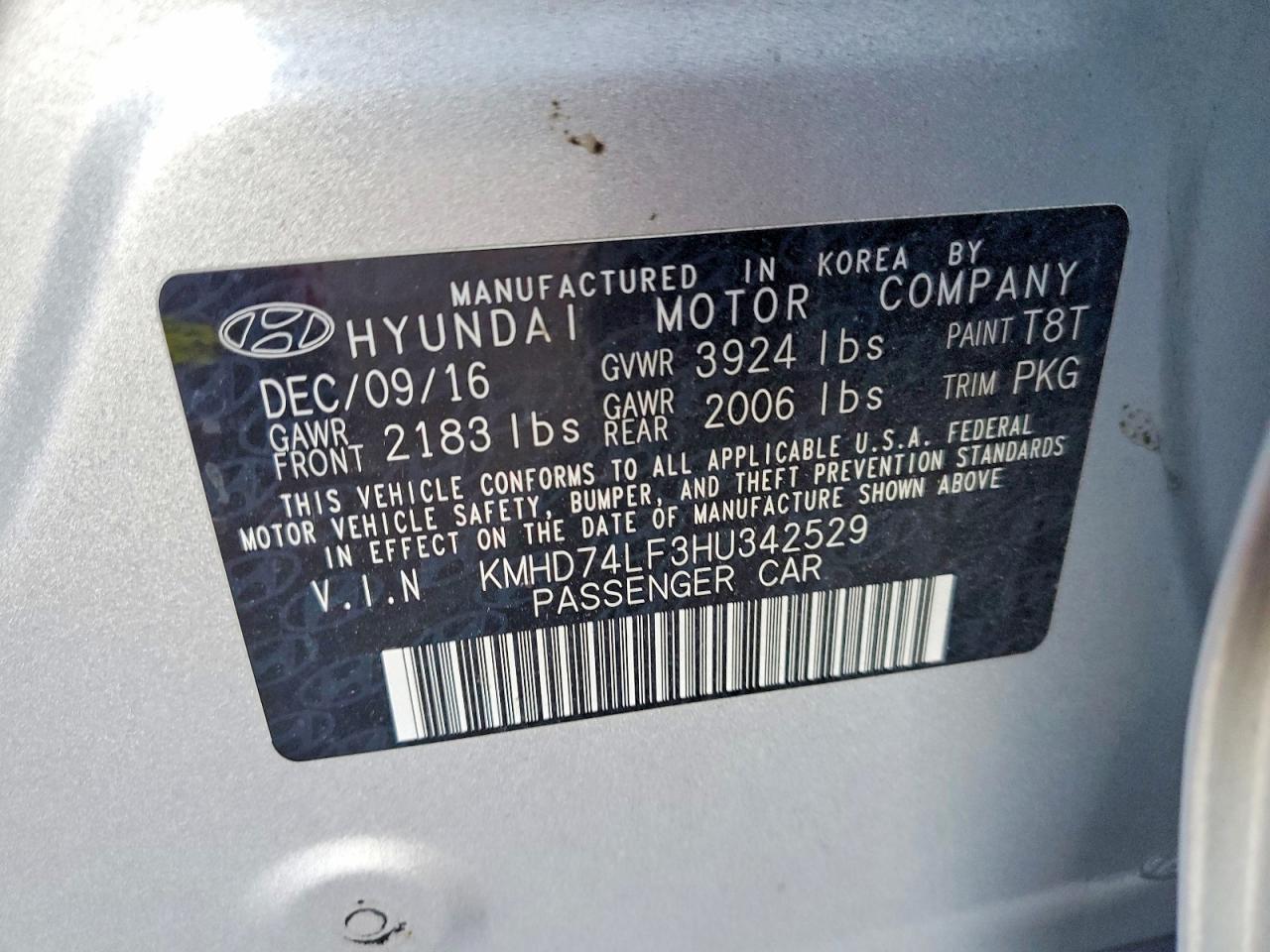 2017 Hyundai Elantra se