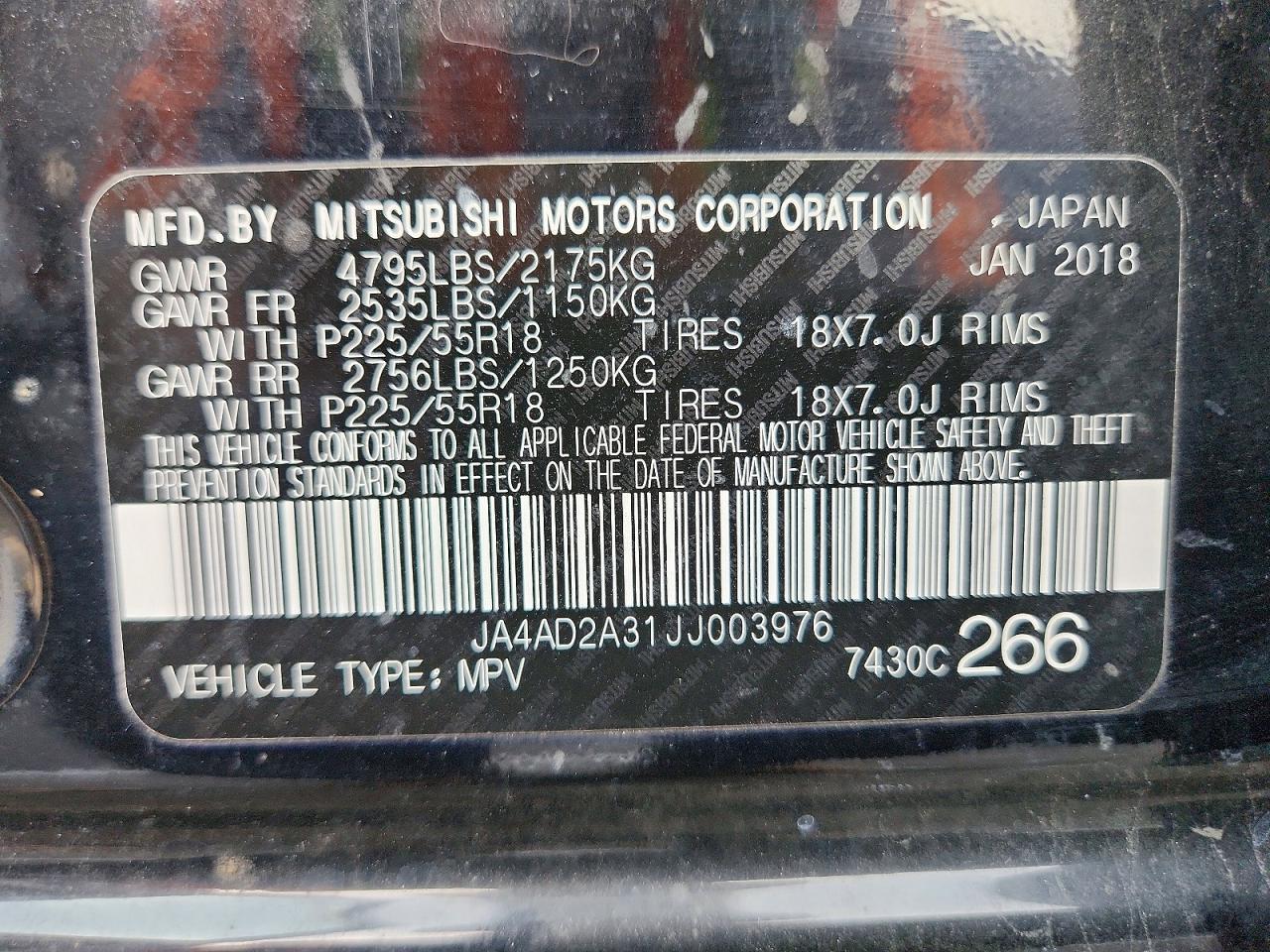 2018 Mitsubishi Outlander es