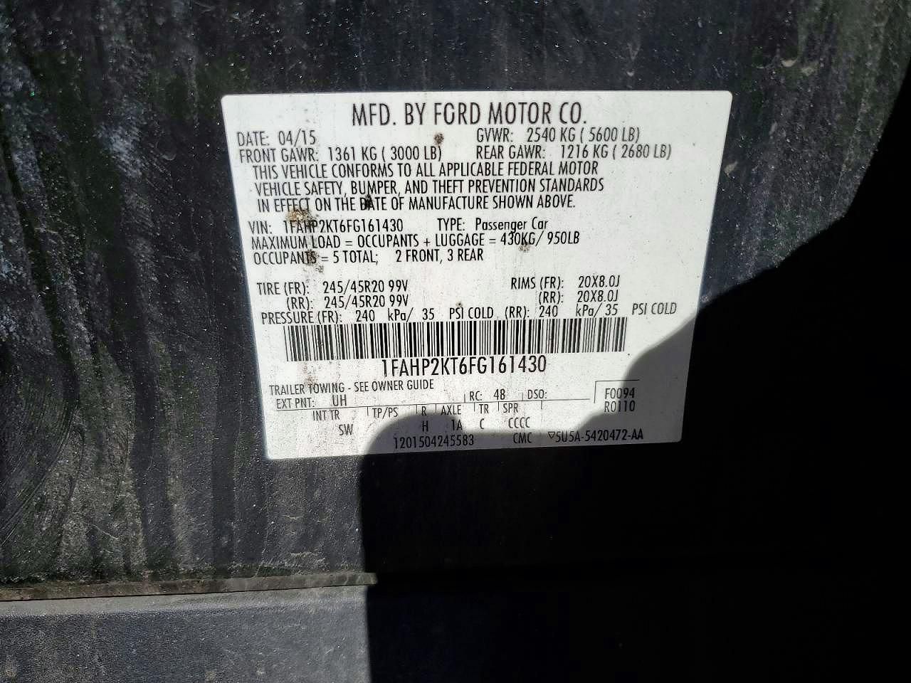 2015 Ford Taurus sho