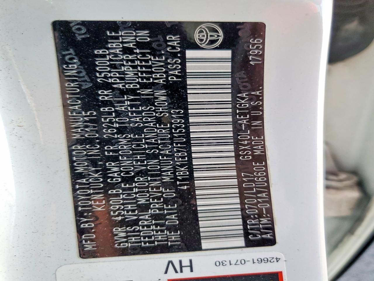 2015 Toyota Avalon xle