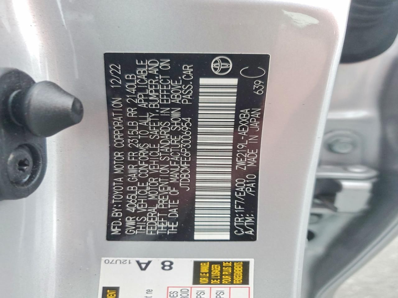 2023 Toyota Corolla le