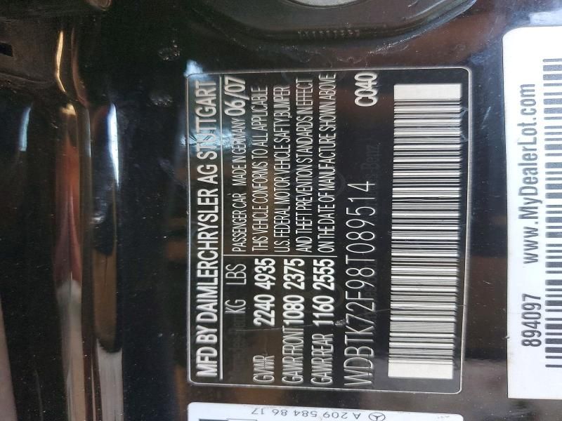 2008 Mercedes-Benz Clk 550