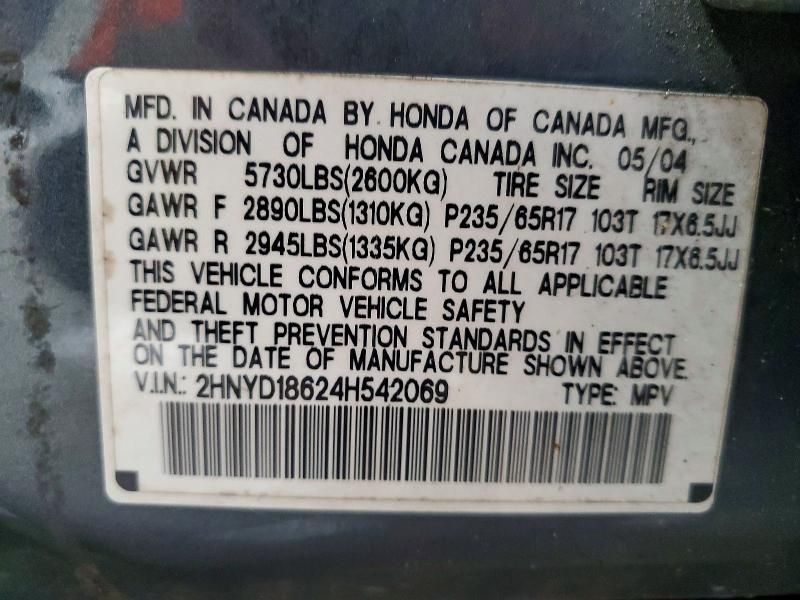 2004 Acura Mdx Touring