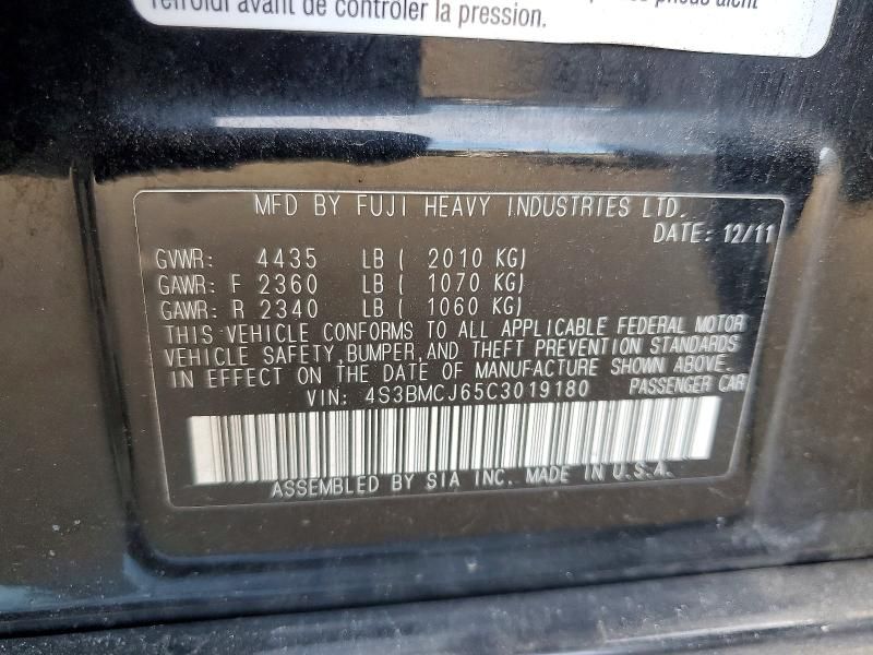 2012 Subaru Legacy 2.5i Limited