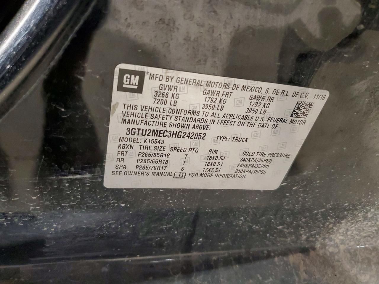 2017 GMC Sierra K1500 sle