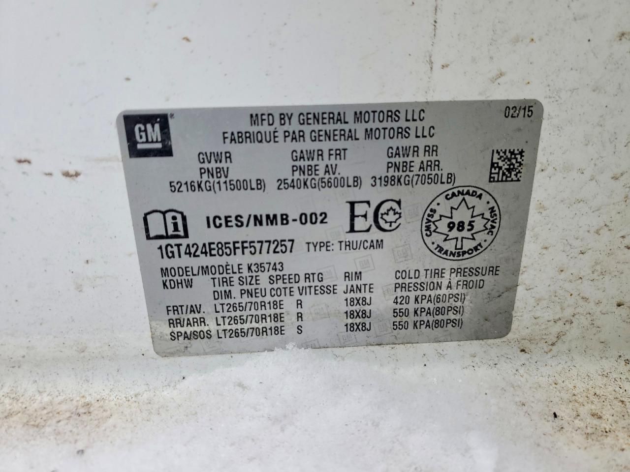 2015 GMC Sierra K3500 Denali