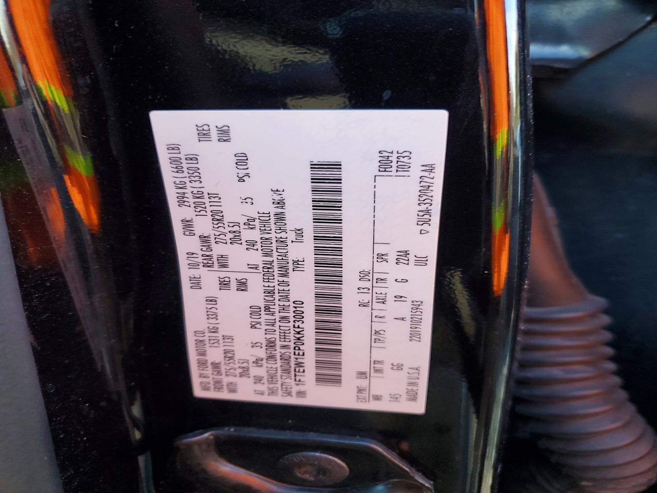 2019 Ford F150 Supercrew