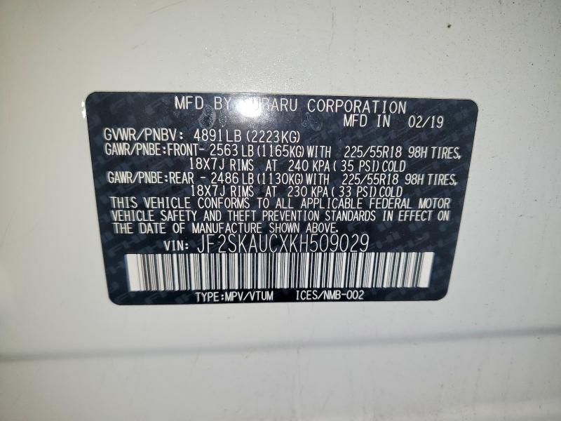 2019 Subaru Forester Limited