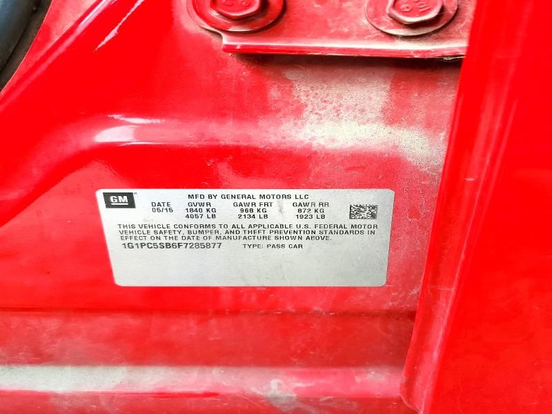 2015 Chevrolet Cruze lt