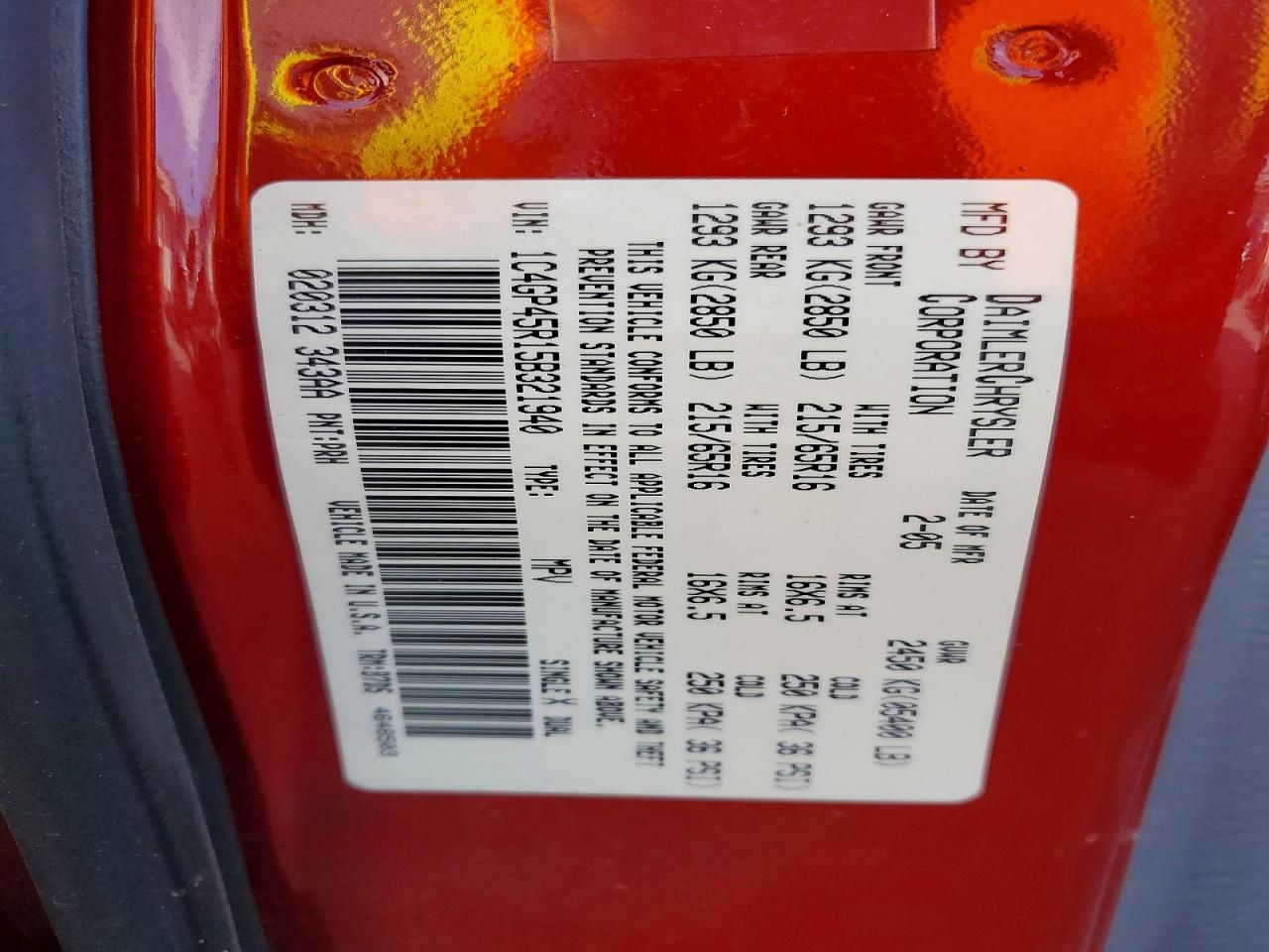 2005 Chrysler Town & Country