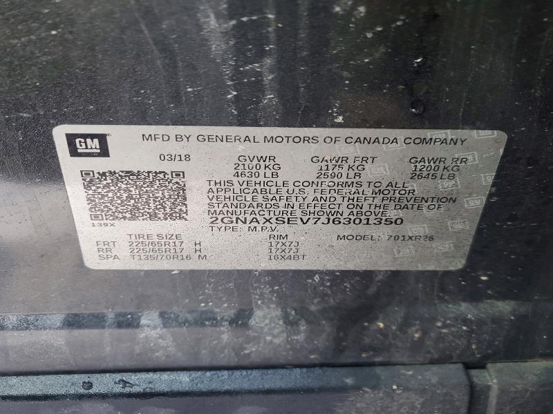 2018 Chevrolet Equinox lt