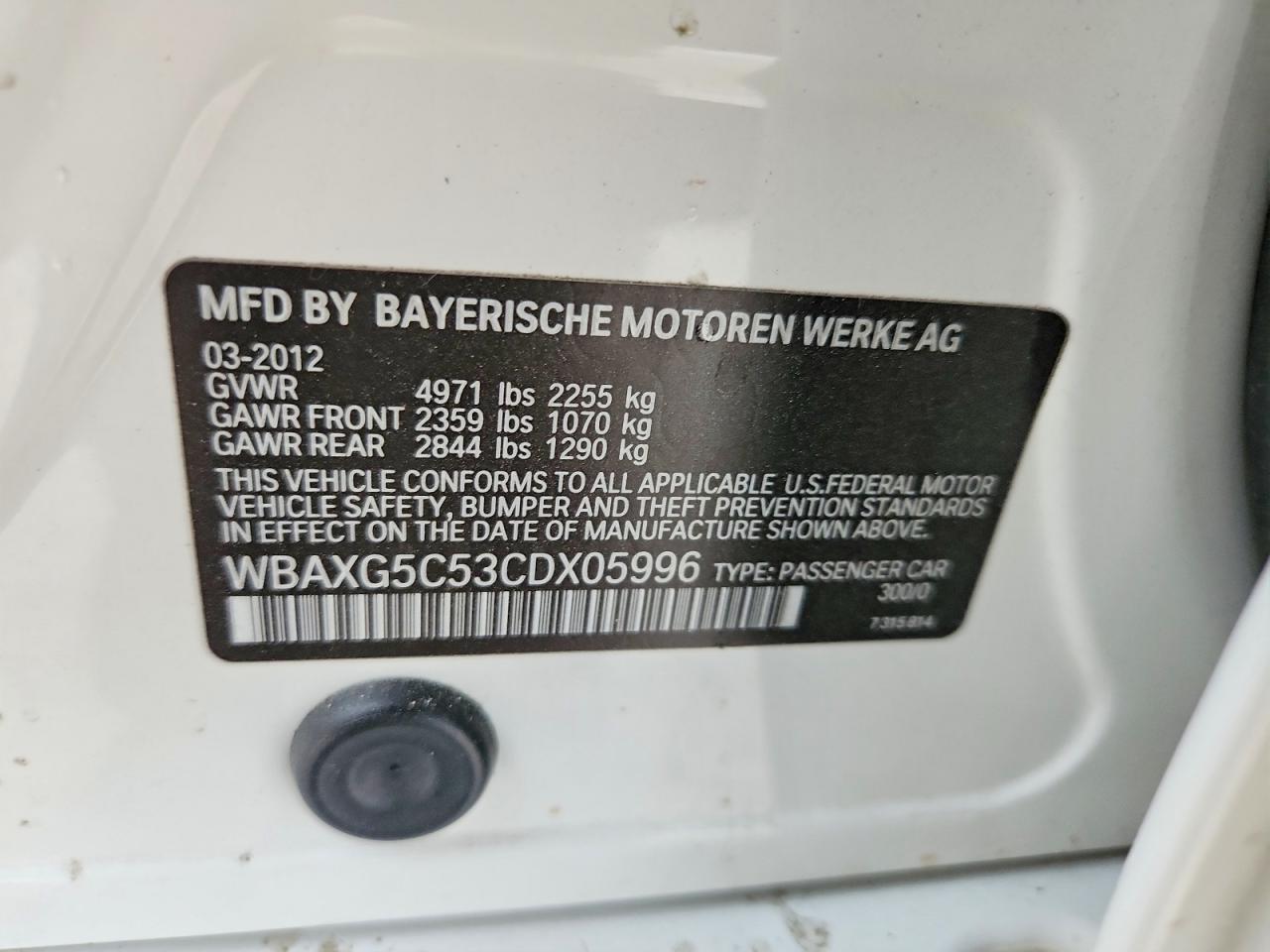 2012 BMW 528 i