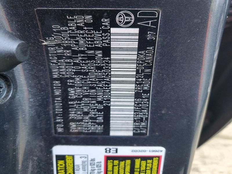 2010 Toyota Corolla Base