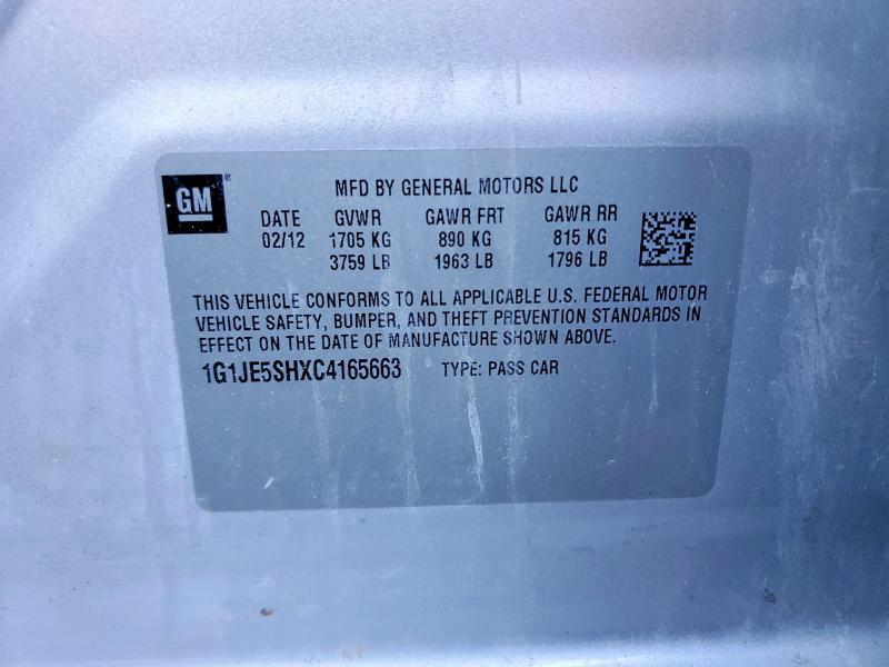 2012 Chevrolet Sonic ltz