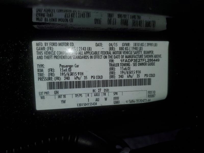 2015 Ford Focus s