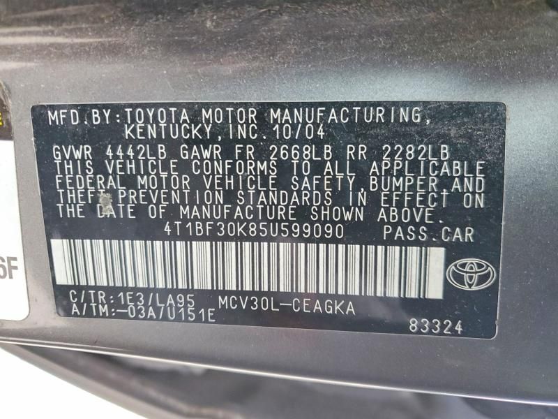 2005 Toyota Camry le