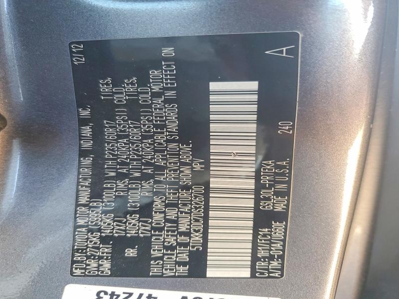 2013 Toyota Sienna le