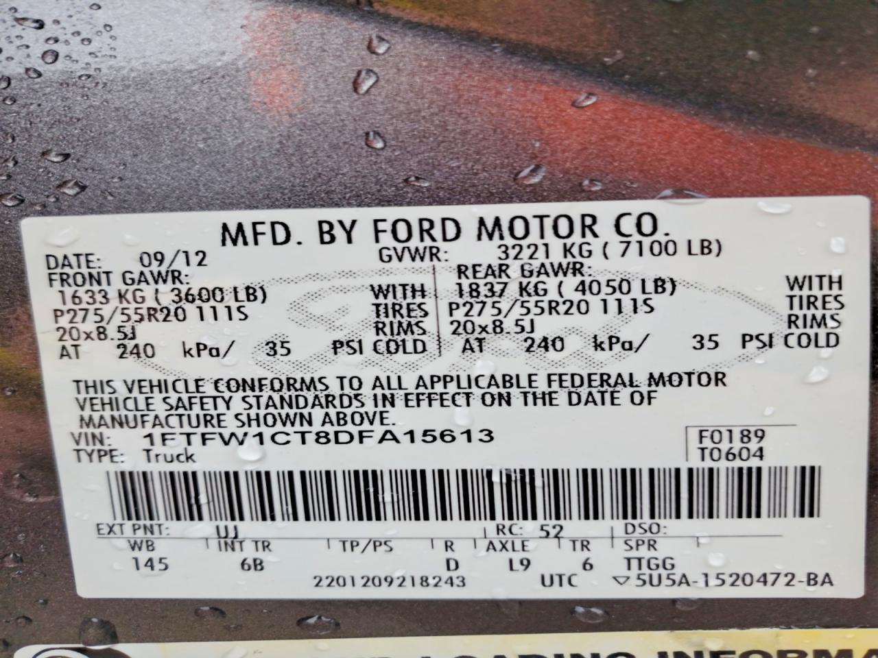 2013 Ford F150 Supercrew