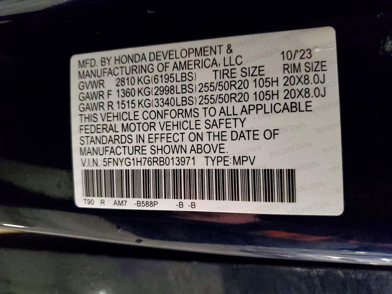 2024 Honda Pilot Touring