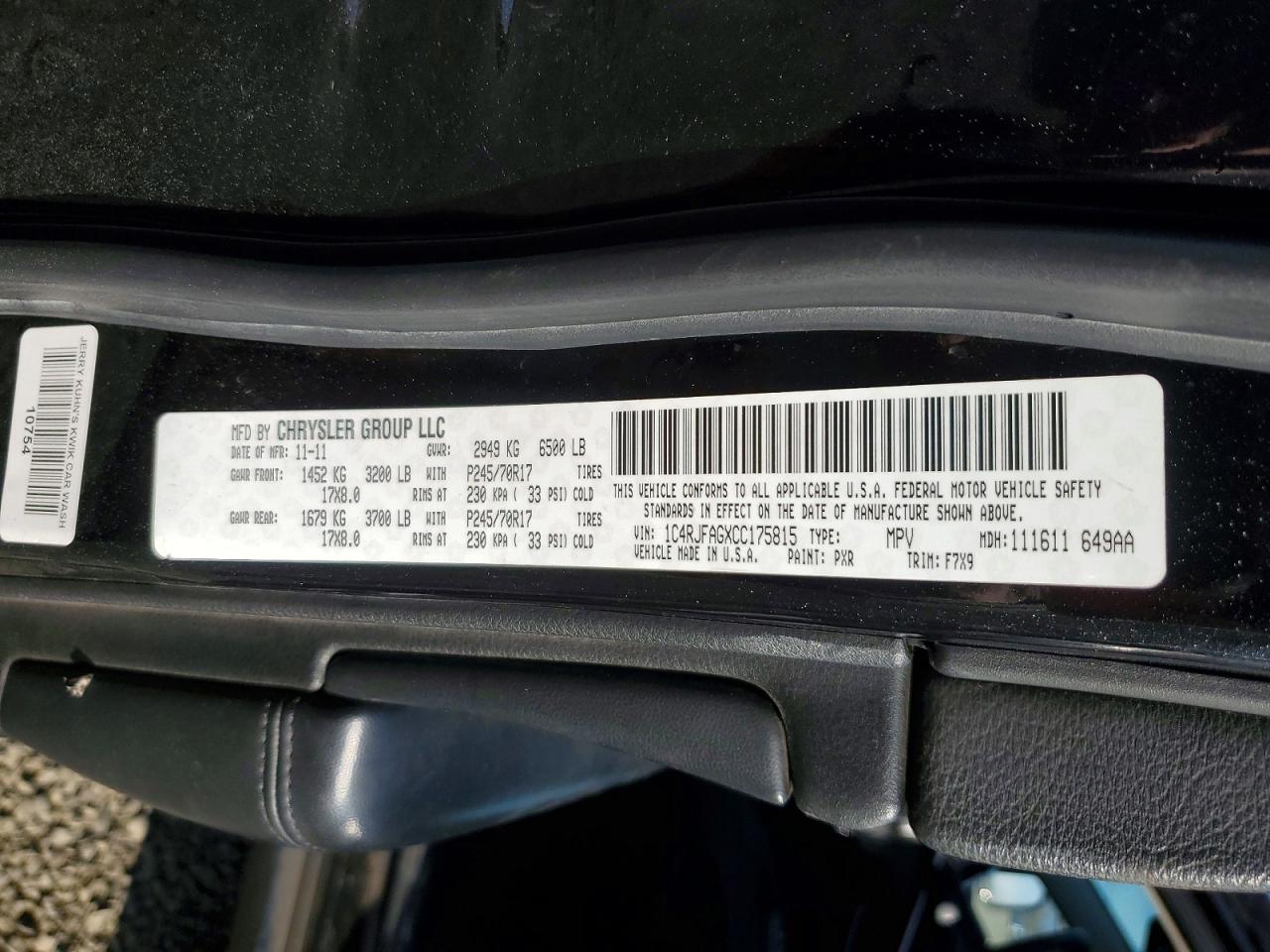 2012 Jeep Grand Cherokee Laredo