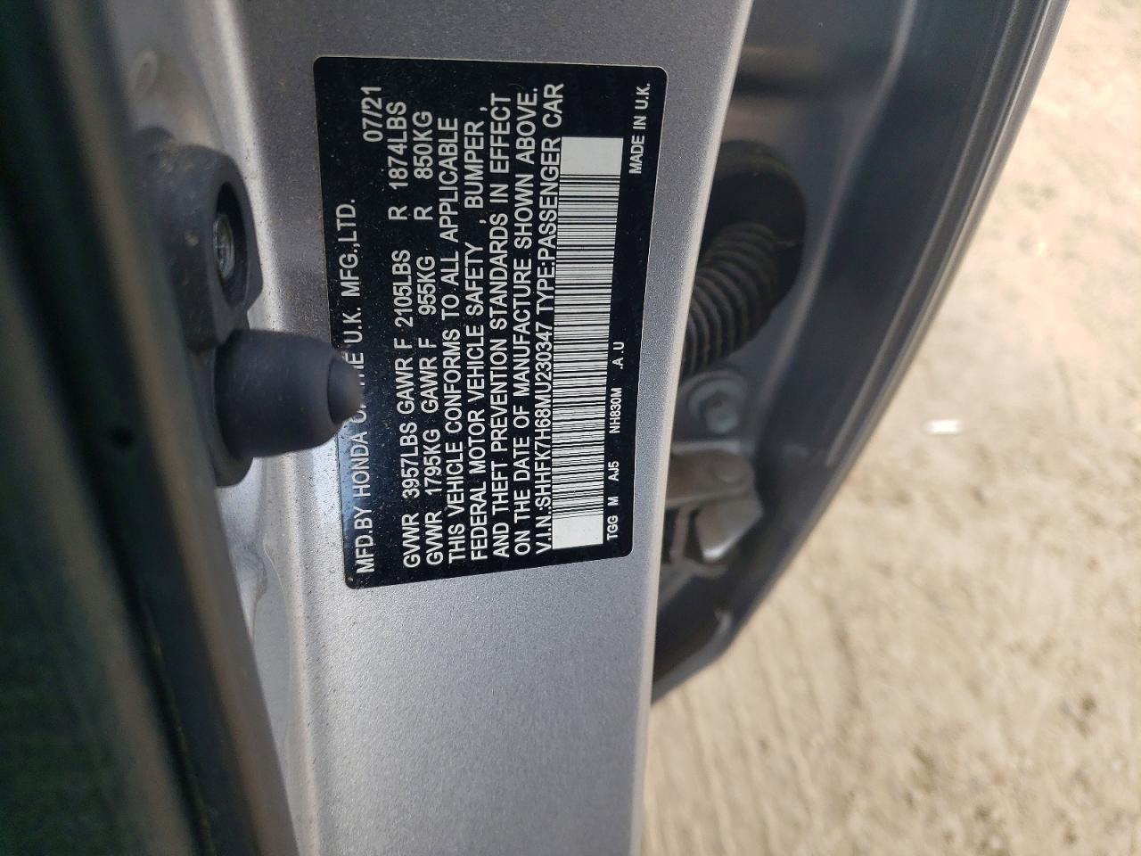 2021 Honda Civic ex