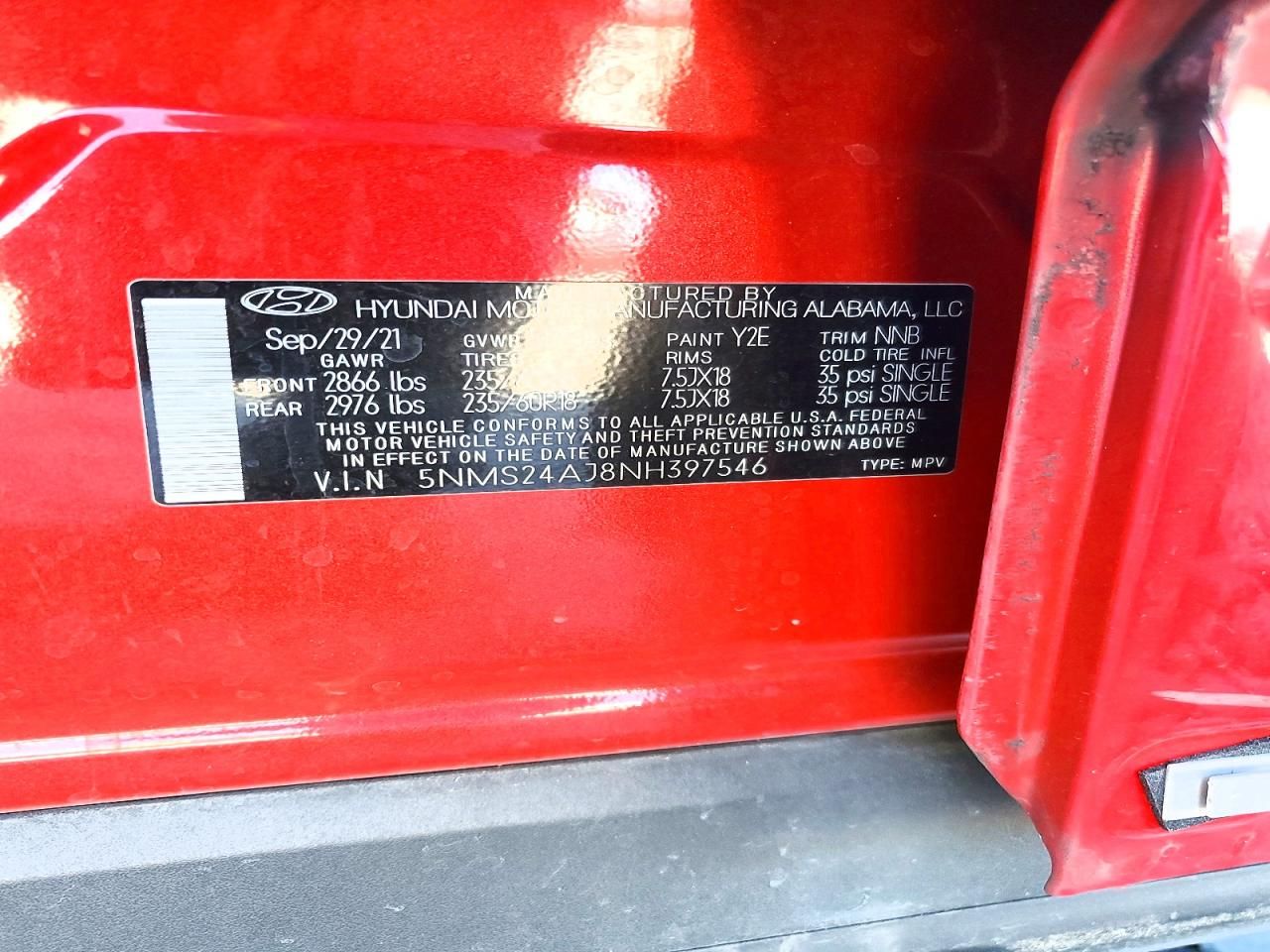 2022 Hyundai Santa fe sel