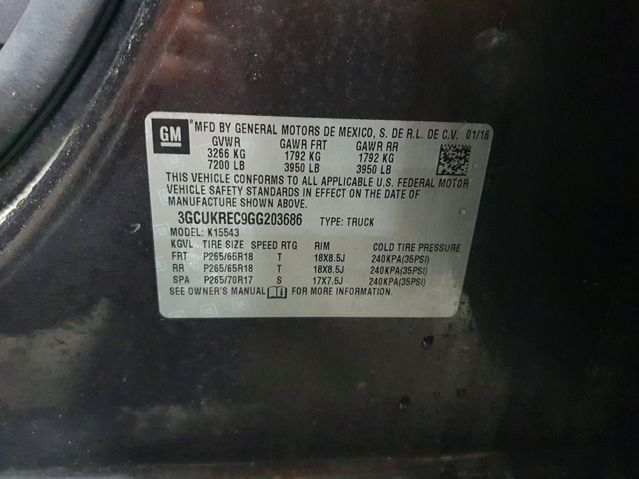 2016 Chevrolet Silverado K1500 lt