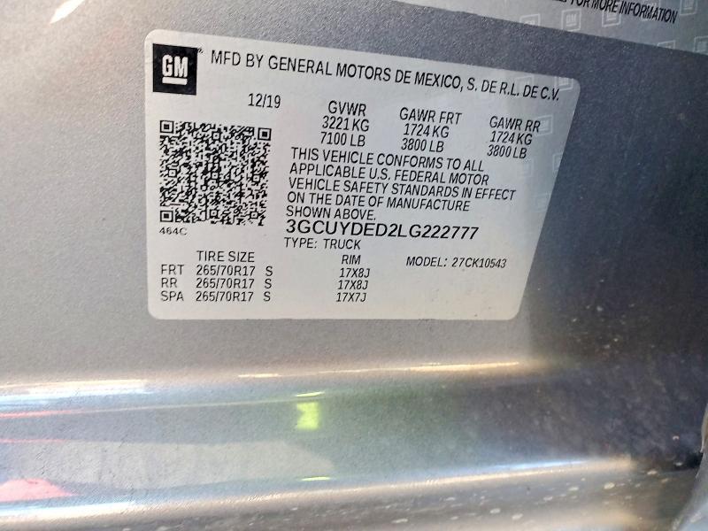 2020 Chevrolet Silverado K1500 lt