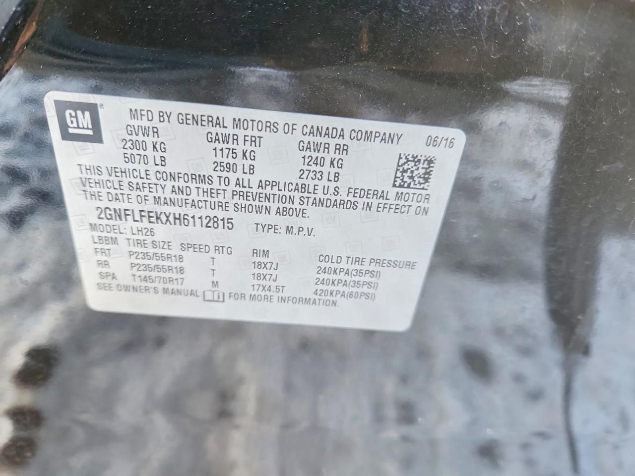 2017 Chevrolet Equinox lt