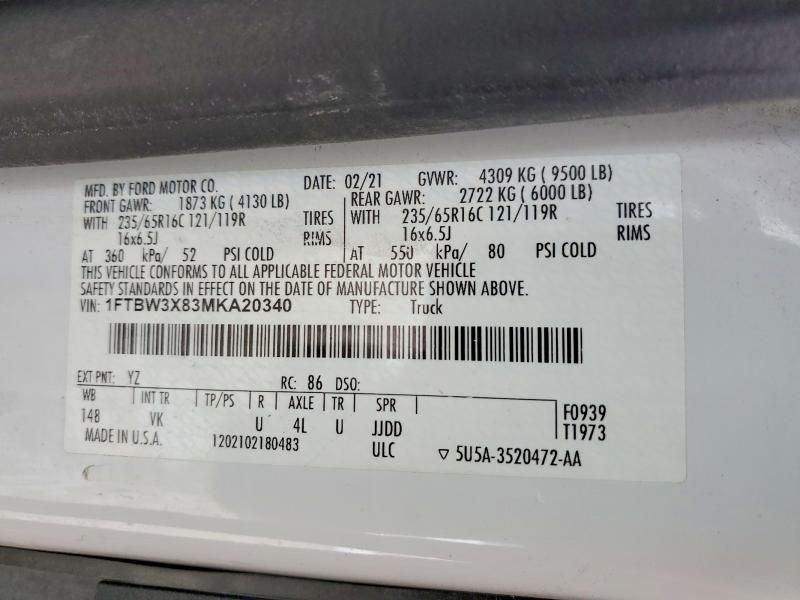 2021 Ford Transit T-350 Delivery van