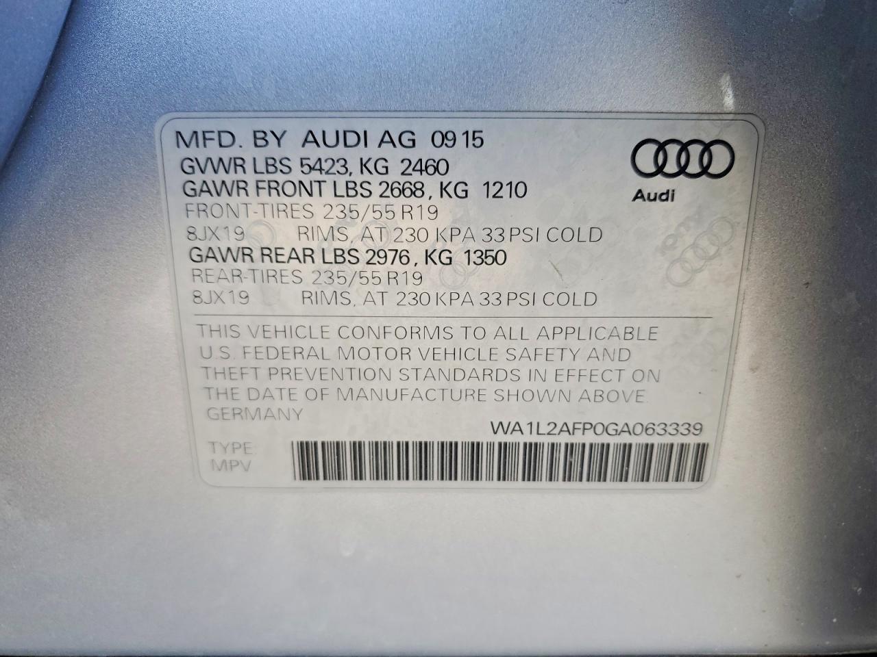 2016 Audi Q5 Premium Plus