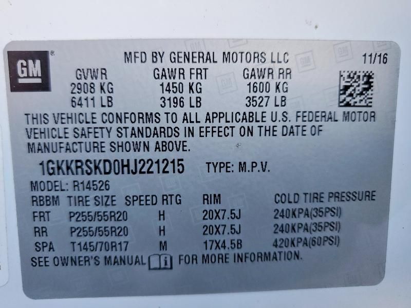 2017 GMC Acadia Limited Slt-2