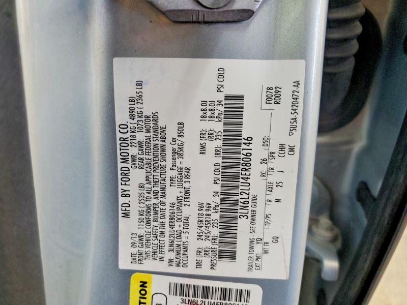 2014 Lincoln Mkz Hybrid