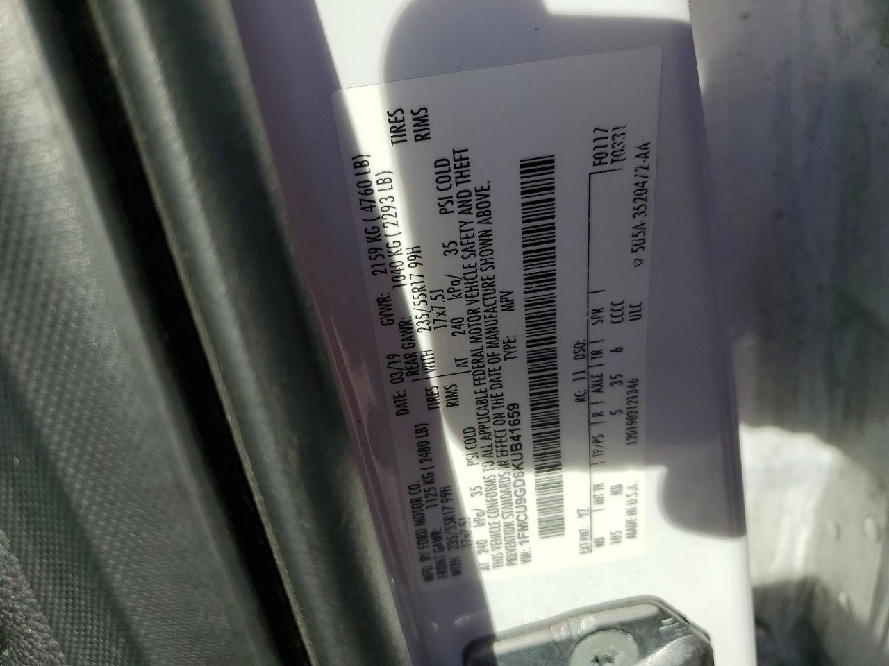 2019 Ford Escape se