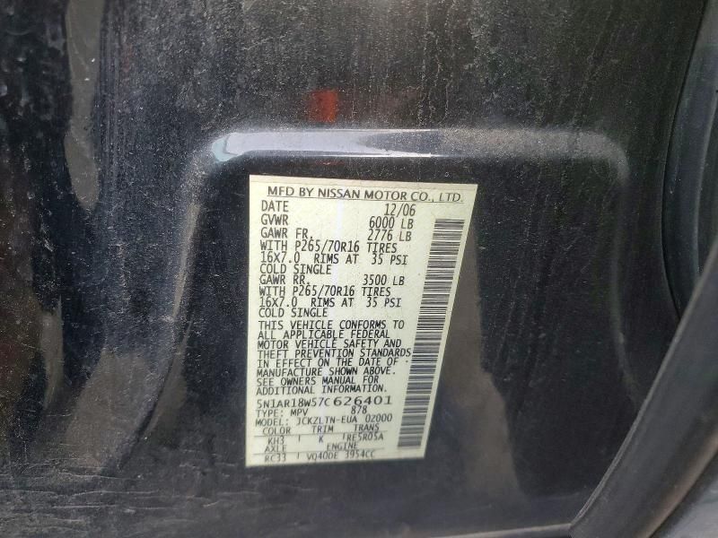 2007 Nissan Pathfinder le