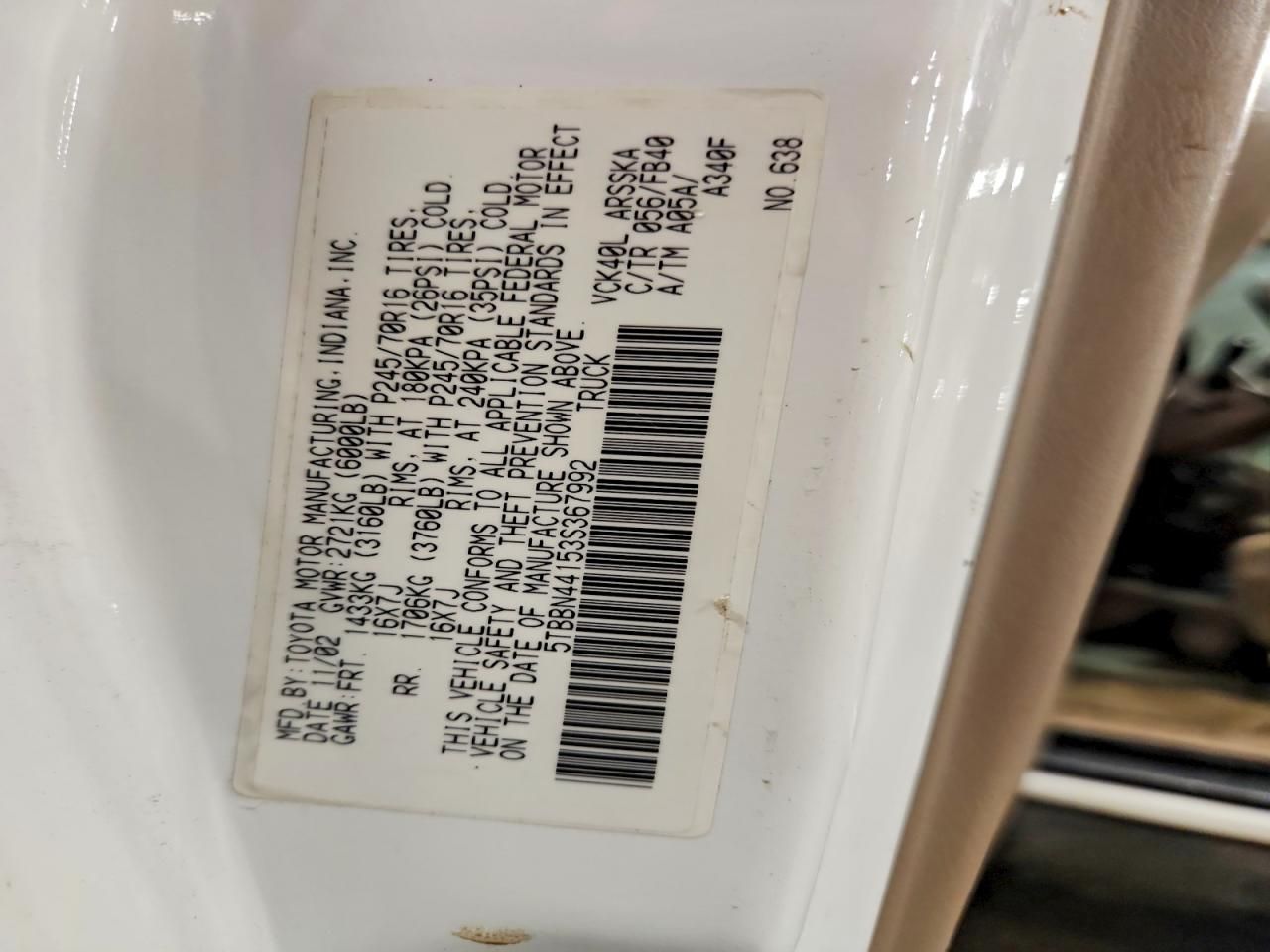 2003 Toyota Tundra Access Cab SR5