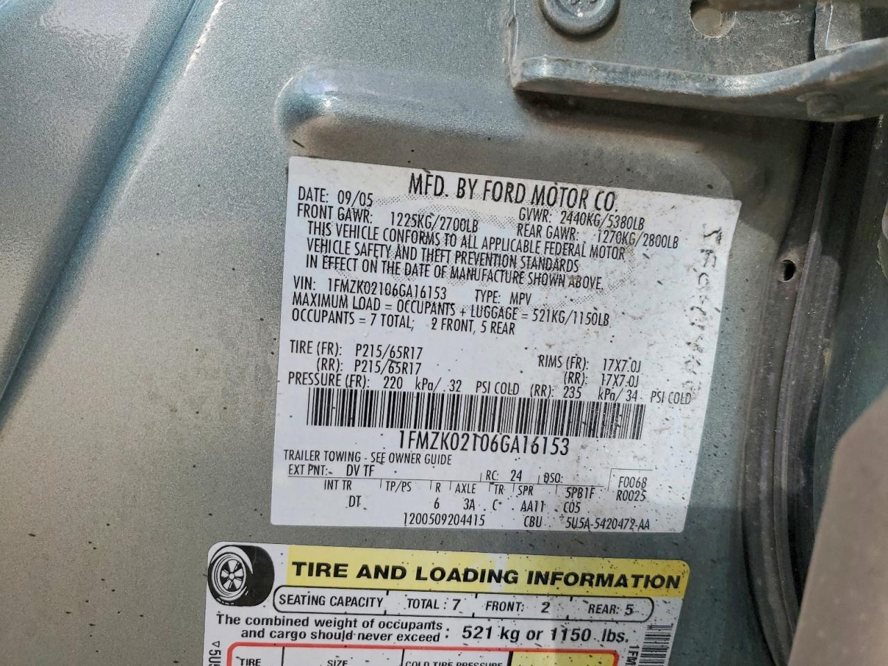 2006 Ford Freestyle sel