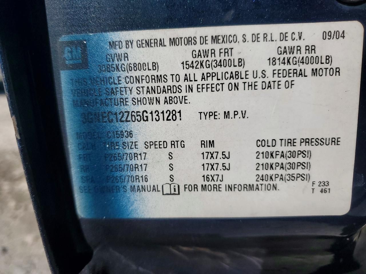 2005 Chevrolet Avalanche C1500