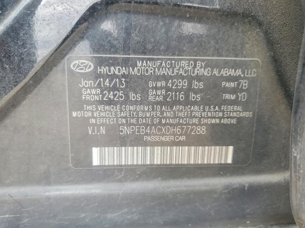 2013 Hyundai Sonata gls