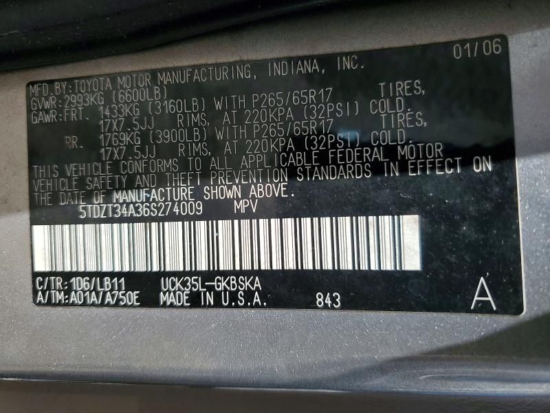 2006 Toyota Sequoia SR5