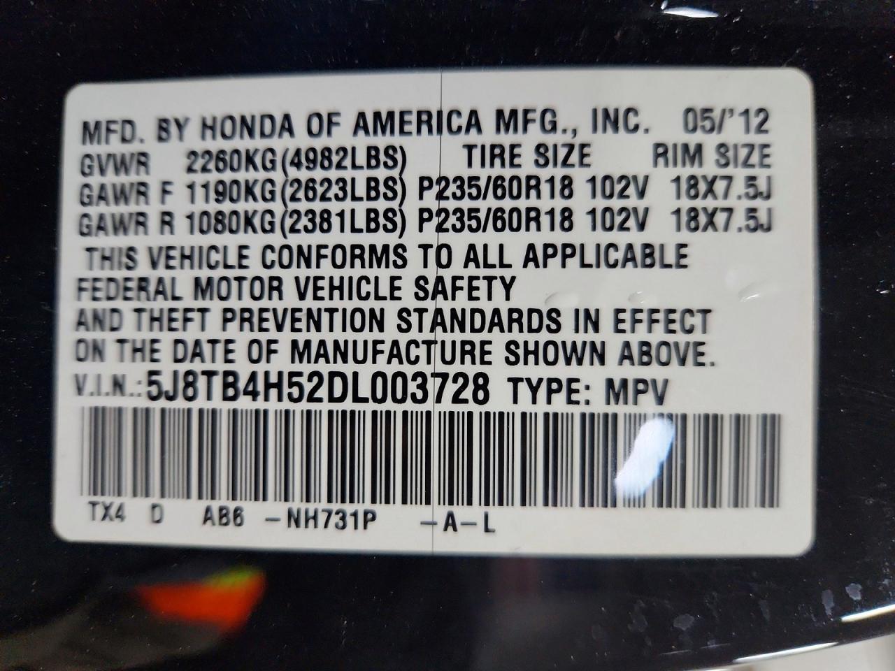 2013 Acura Rdx Technology