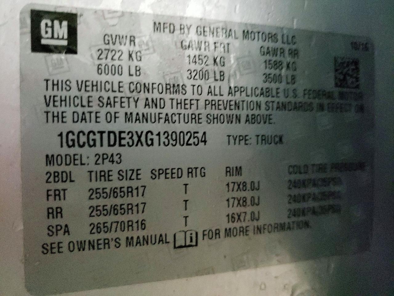 2016 Chevrolet Colorado Z71