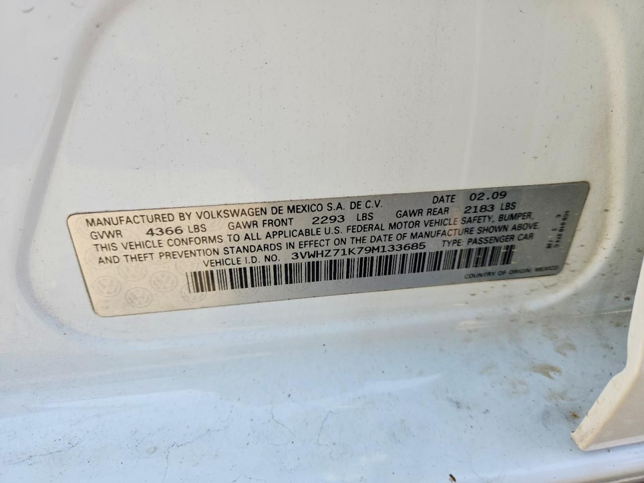 2009 Volkswagen Jetta s