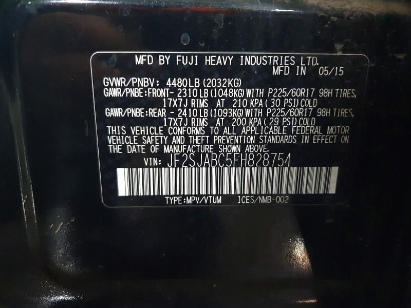 2015 Subaru Forester 2.5i