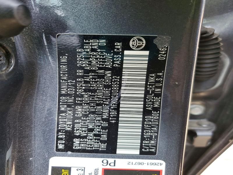 2012 Toyota Camry Base