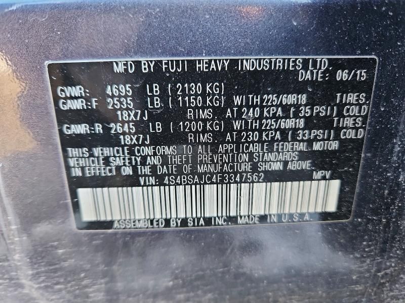 2015 Subaru Outback 2.5i Limited